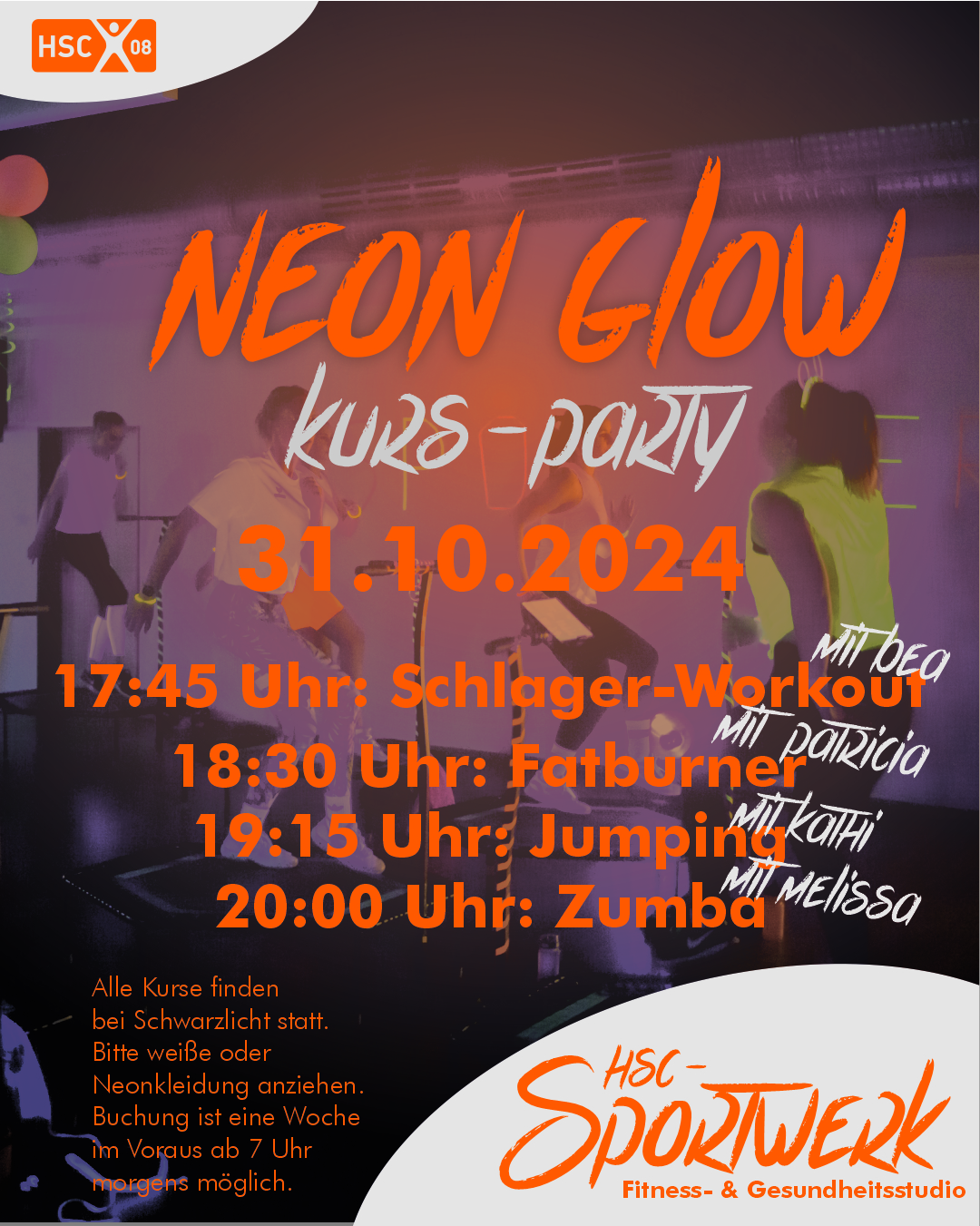 SpW Neon Glow Kursparty 2024